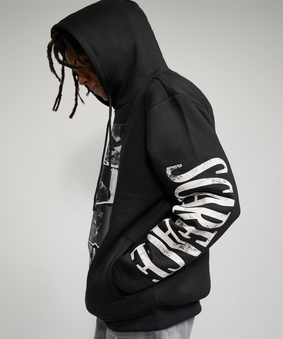 Reason Clothing Quality | Scarface Montage Graphic Hoodie - Black