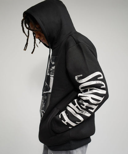 Reason Clothing Quality | Scarface Montage Graphic Hoodie - Black