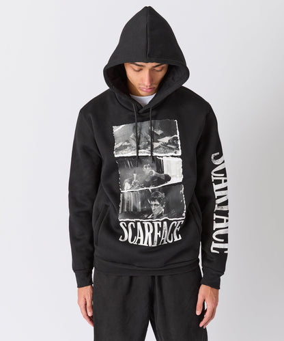 Reason Clothing Quality | Scarface Montage Graphic Hoodie - Black