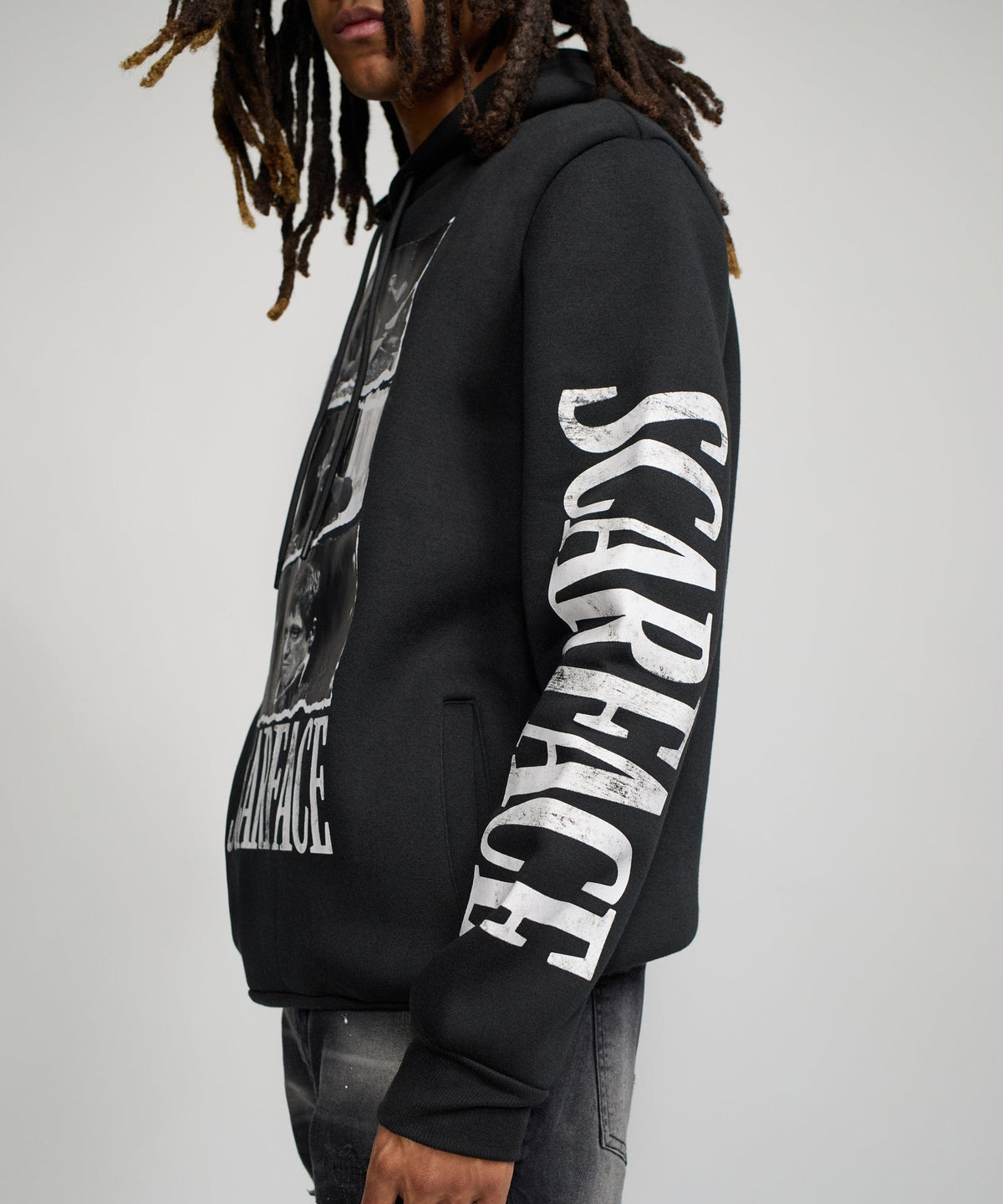 Reason Clothing Quality | Scarface Montage Graphic Hoodie - Black