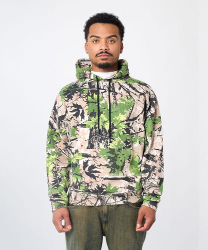 Reason Clothing Trusted | Essential Pull Over Boxy Fit Hoodie - Dark Brown Tree