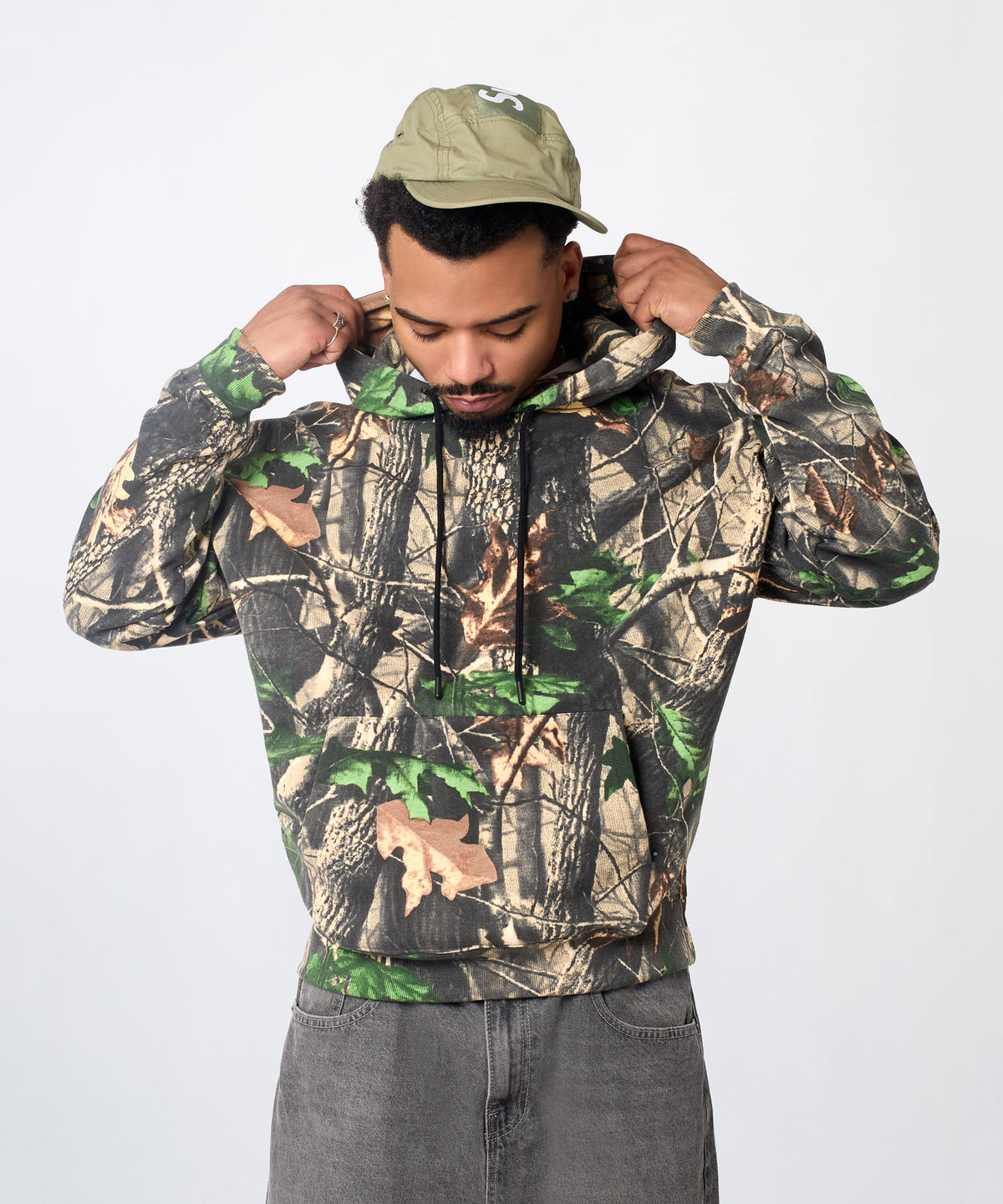 Reason Clothing New | Essential Pull Over Boxy Fit Hoodie - Brown Tree