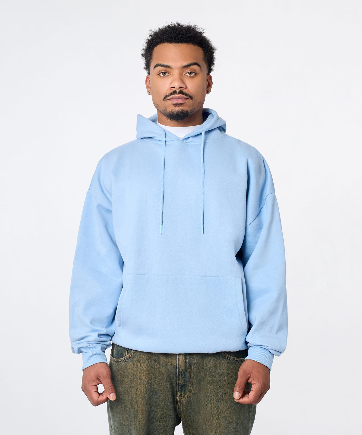 Reason Clothing Featured | Essential Pull Over Boxy Fit Hoodie - Blue