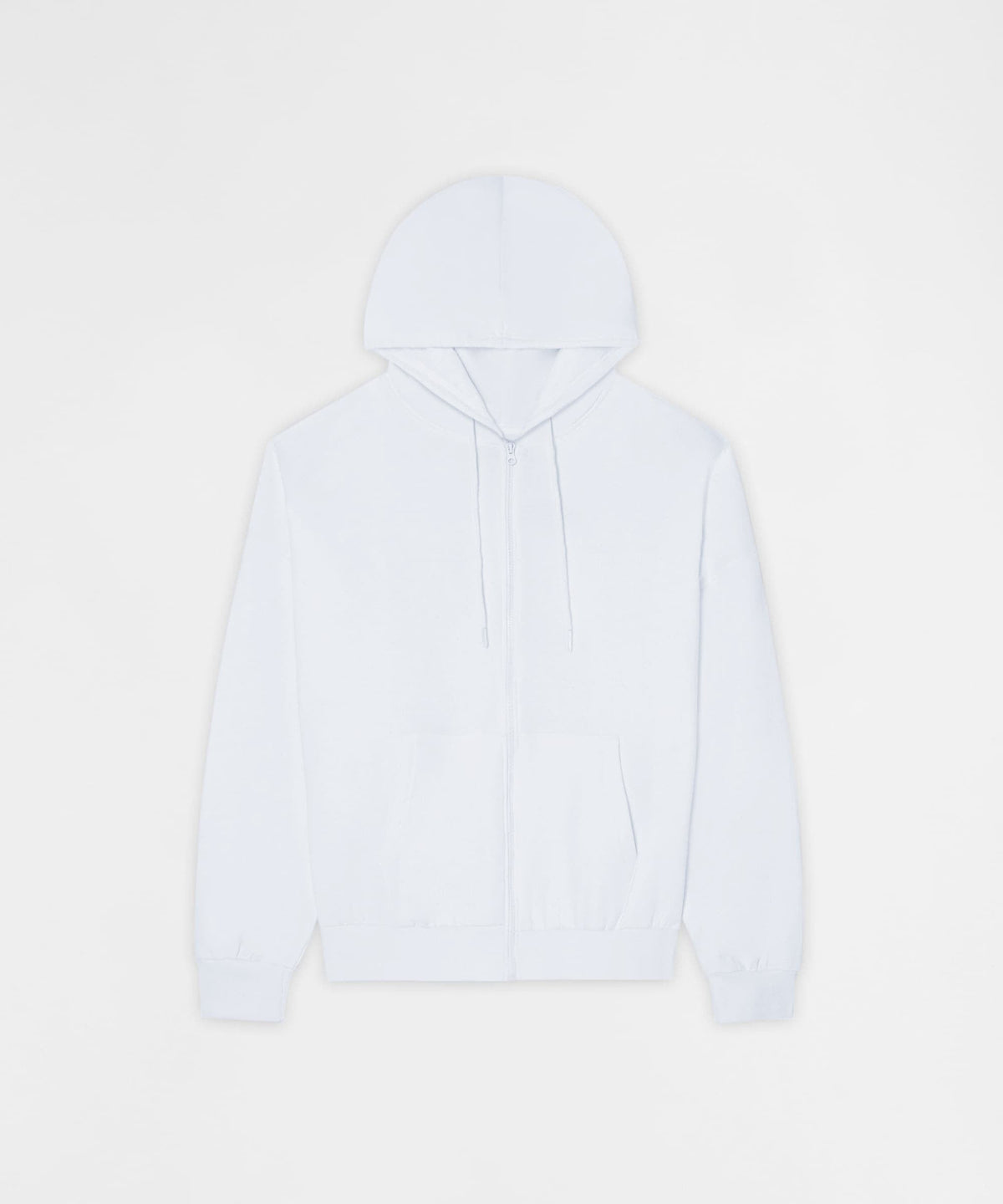 Reason Clothing Best Seller | Essential Boxy Fit Zip Up Hoodie - White