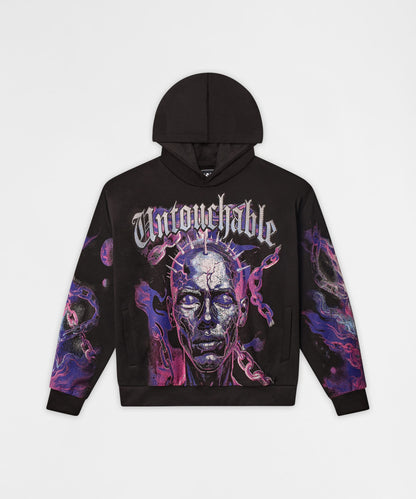 Reason Clothing Popular | Untouchable Chenille Hoodie - Black