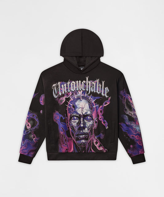Reason Clothing Popular | Untouchable Chenille Hoodie - Black