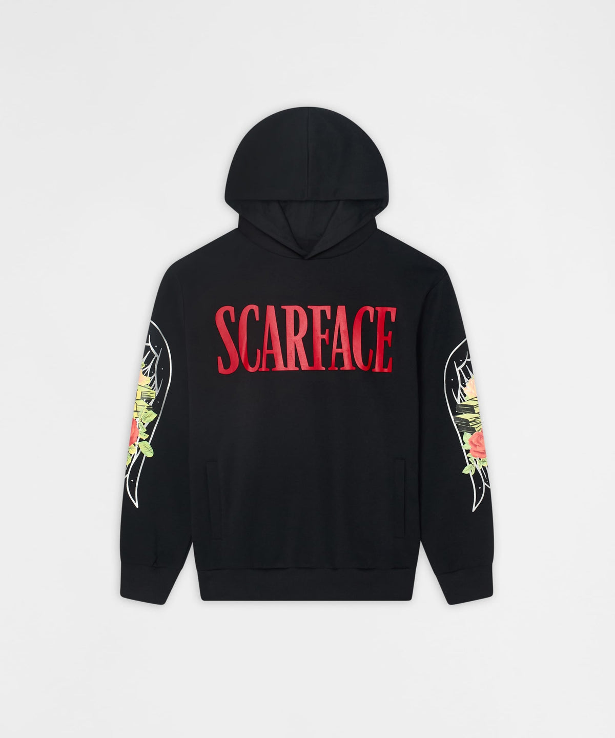 Reason Clothing Value | Scarface Roses Hoodie - Black