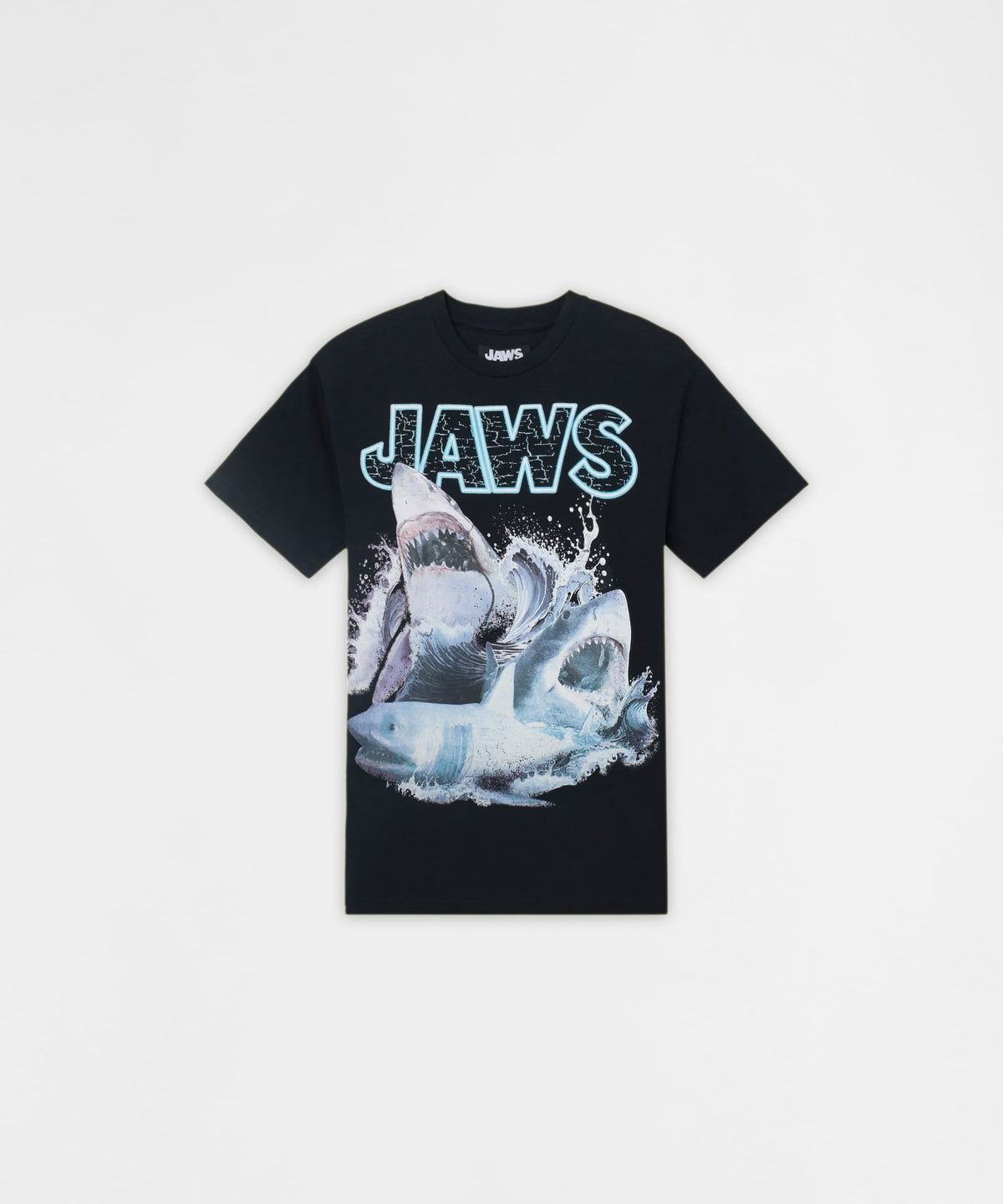 Reason Clothing Latest | Jaws Shark Attack Short Sleeve Tee - Black