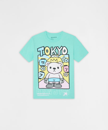 Reason Clothing Value | Neo Tokyo Bear Graphic Tee - Blue