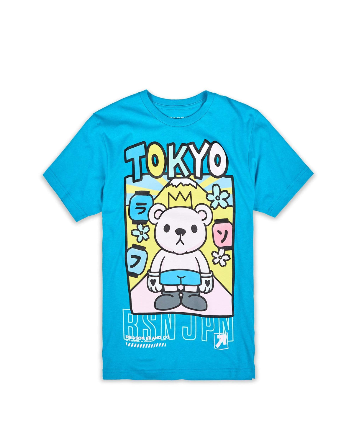 Reason Clothing Value | Neo Tokyo Bear Graphic Tee - Blue