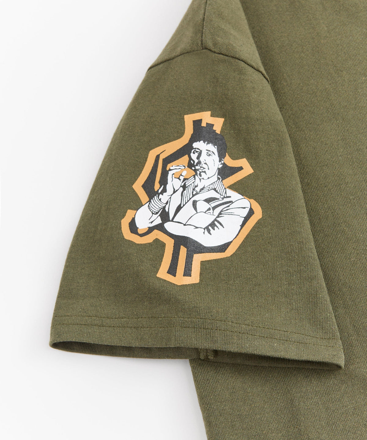Reason Clothing Essential | Scarface Racing Short Sleeve Tee - Olive Green