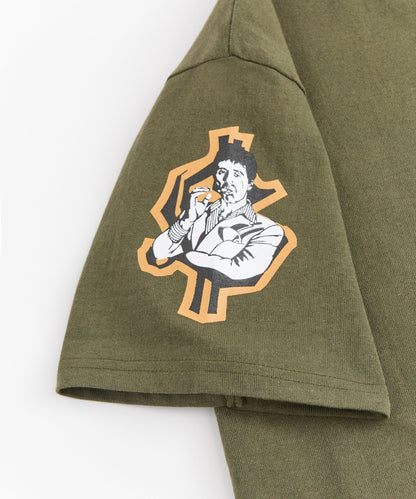 Reason Clothing Essential | Scarface Racing Short Sleeve Tee - Olive Green