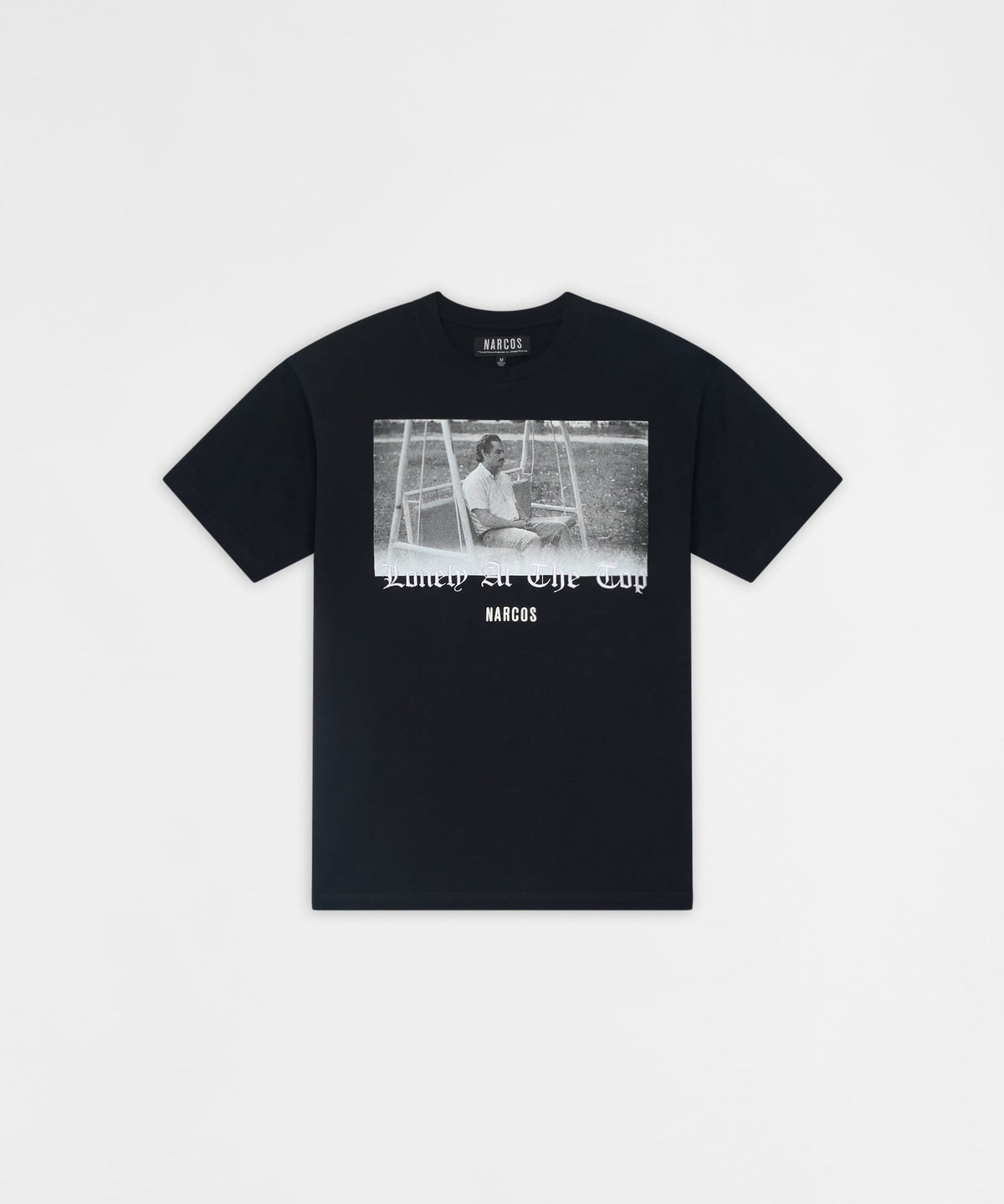 Reason Clothing Discount | Narcos Lonely At The Top Graphic Short Sleeve Tee - Black