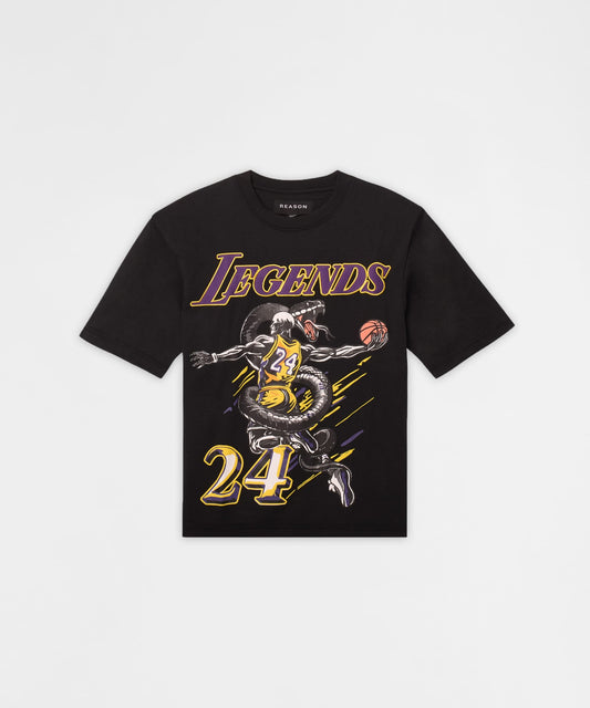 Reason Clothing Popular | Legends Graphic Short Sleeve Tee - Black
