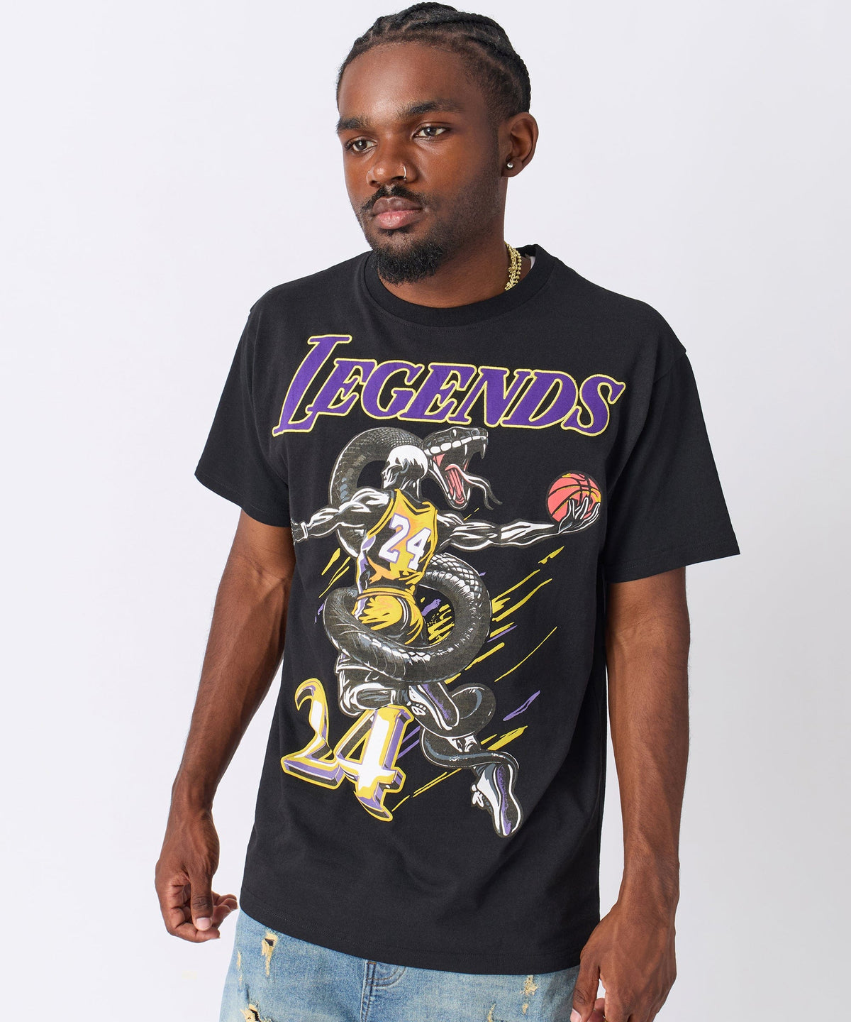 Reason Clothing Popular | Legends Graphic Short Sleeve Tee - Black