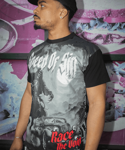 Reason Clothing Deals | Speed Of Sin Graphic Short Sleeve Tee - Black
