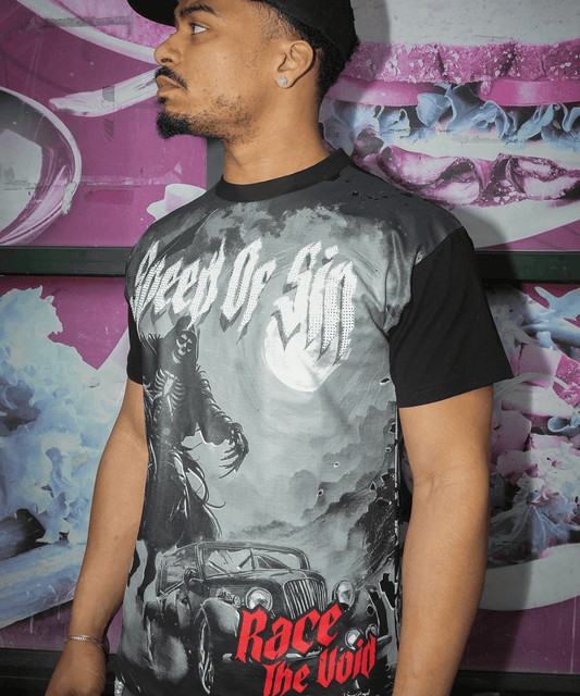 Reason Clothing Deals | Speed Of Sin Graphic Short Sleeve Tee - Black