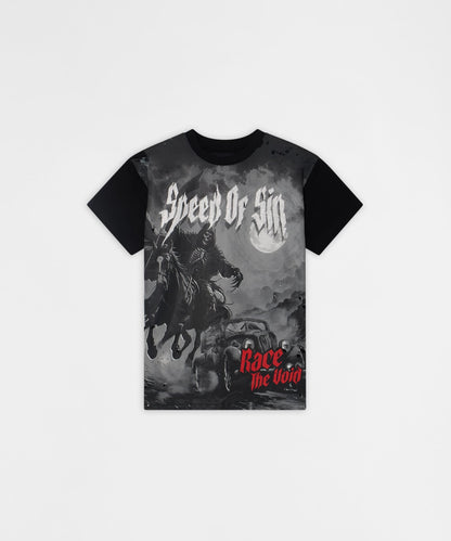 Reason Clothing Deals | Speed Of Sin Graphic Short Sleeve Tee - Black