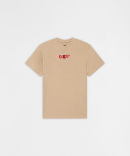 Reason Clothing Best Seller | Chucky Eat Your Heart Out Embroidered Short Sleeve Tee - Khaki
