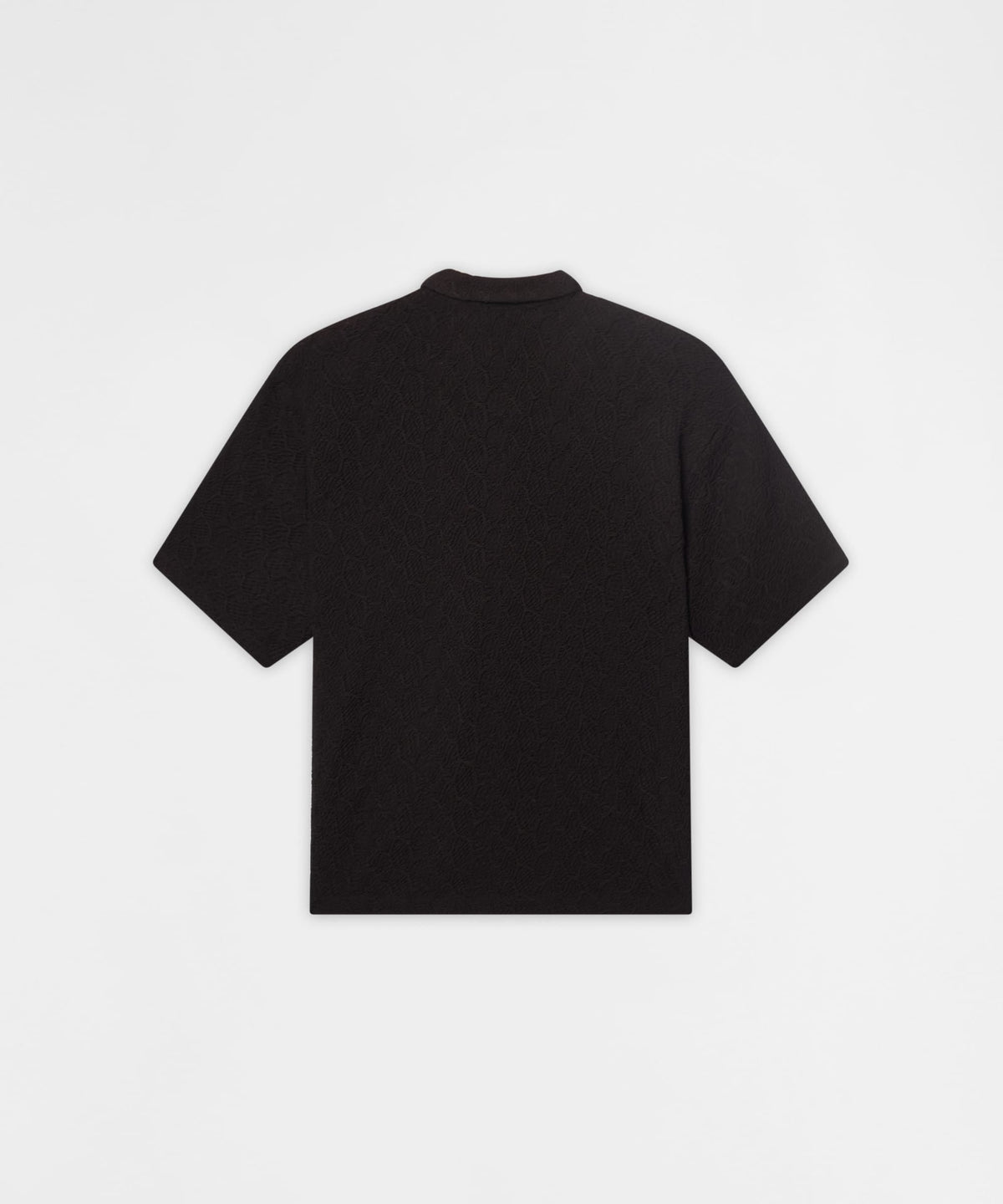Reason Clothing Great Value | Textured Honey Comb Button Down Shirt - Black