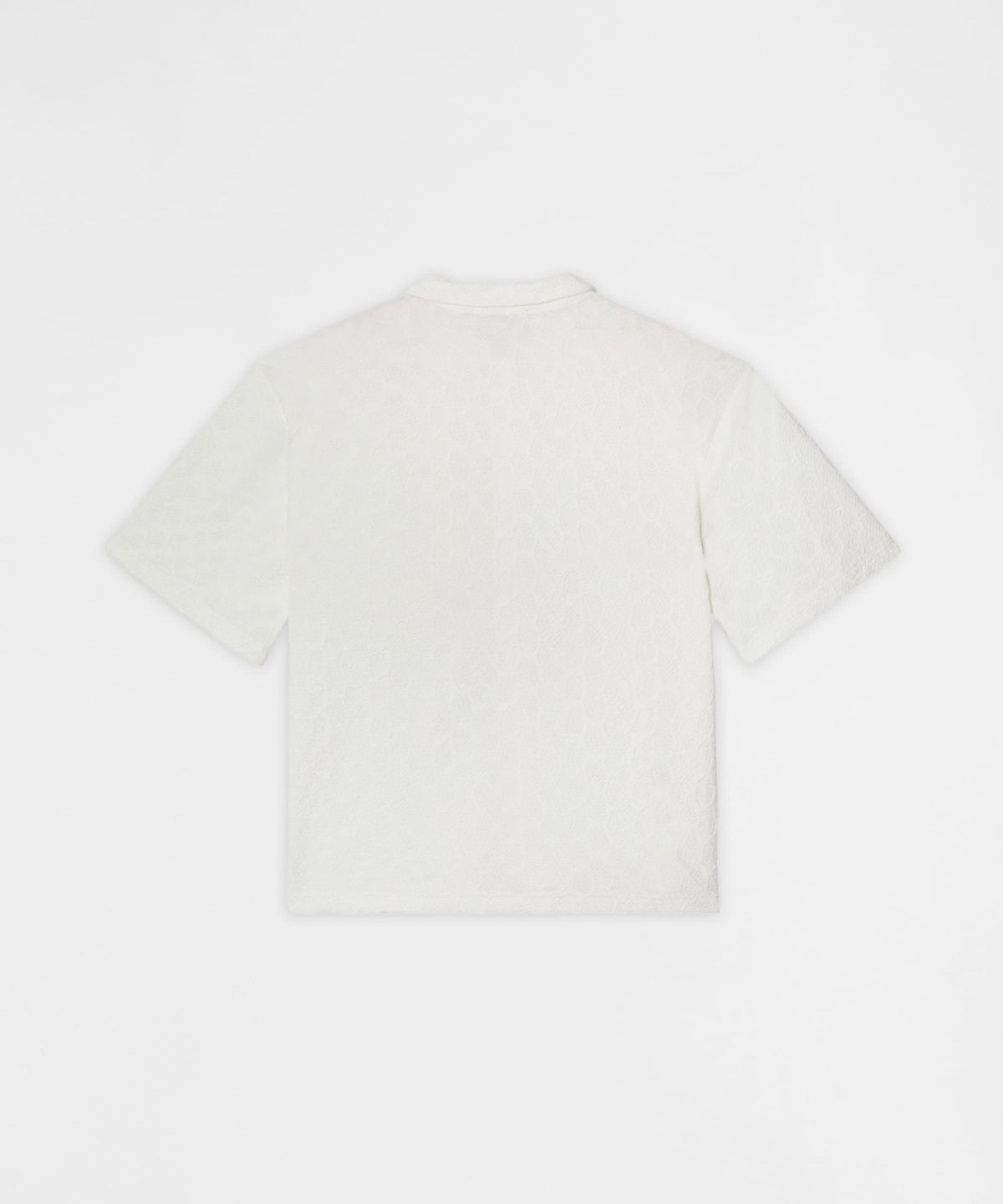 Reason Clothing Top Pick | Textured Honey Comb Button Down Shirt - White