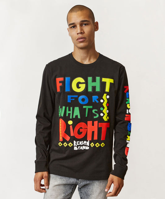 Reason Clothing Sale | Right Fight Long Sleeve Tee