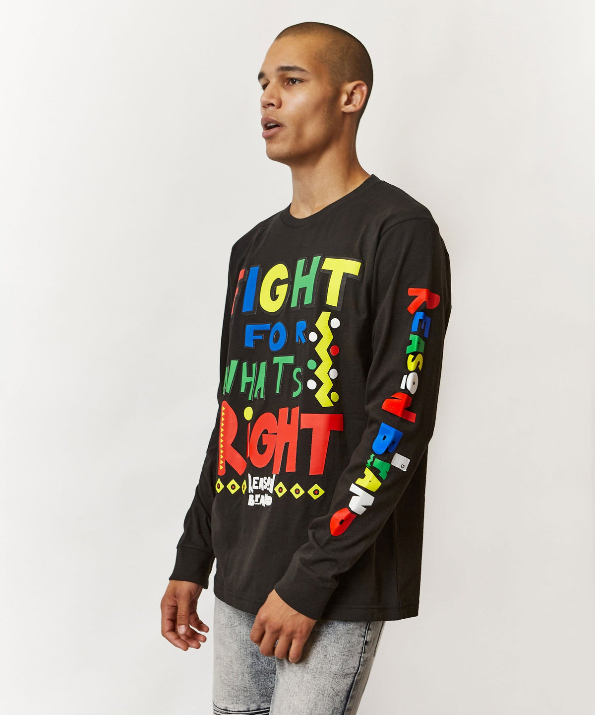 Reason Clothing Sale | Right Fight Long Sleeve Tee