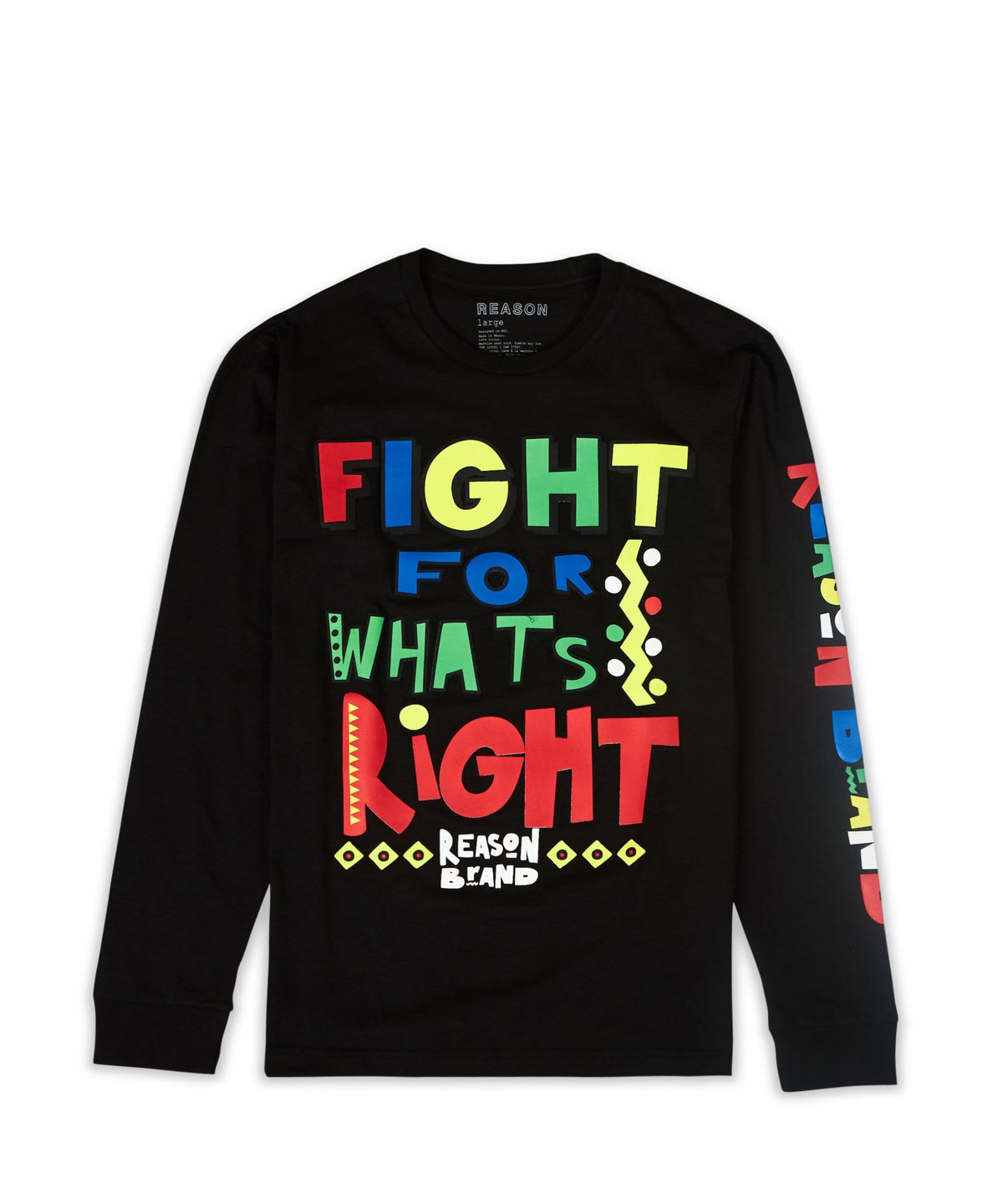 Reason Clothing Sale | Right Fight Long Sleeve Tee