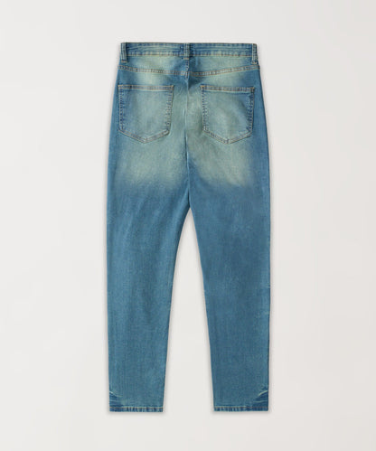 Reason Clothing Deals | Starburst Studded Skinny Jeans - Dark Blue