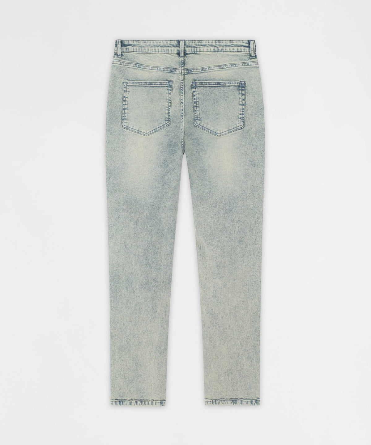 Reason Clothing Featured | Panel Distressed Skinny Jeans - Blue