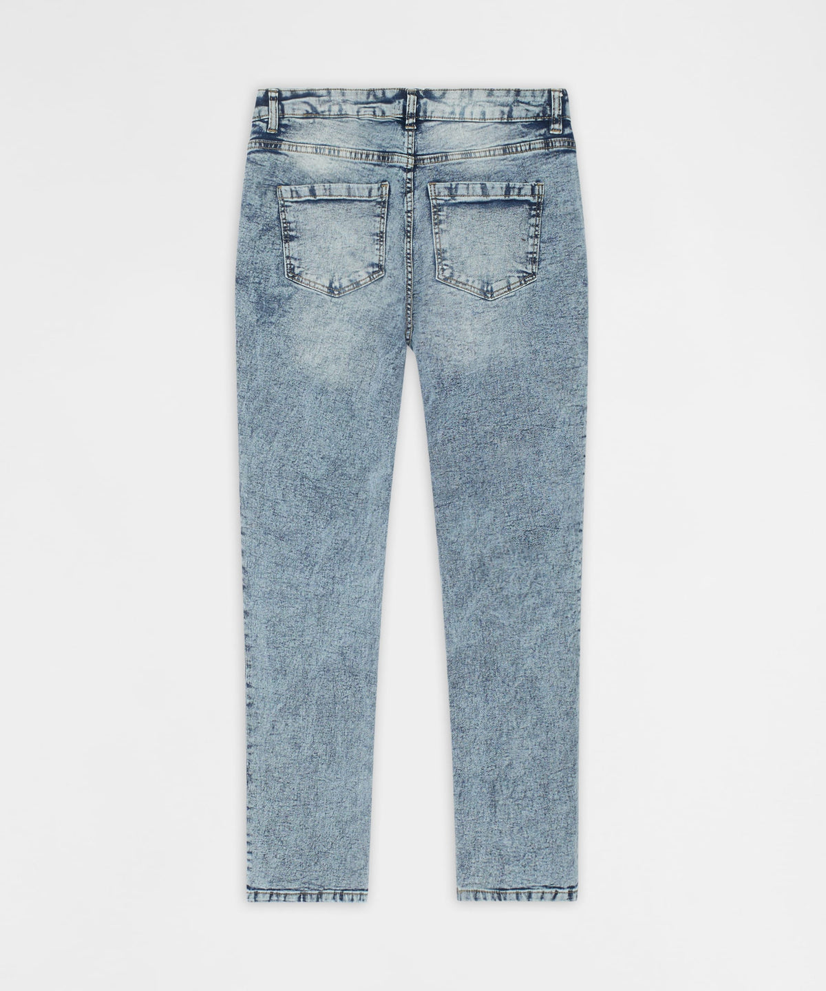 Reason Clothing Popular | Vintage Distressed Skinny Jeans - Blue
