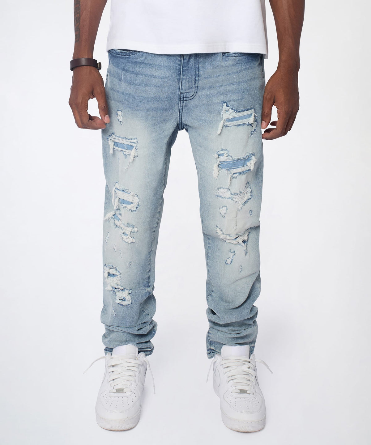 Reason Clothing Exclusive | Cloudbreak Distressed Skinny Jeans - Blue