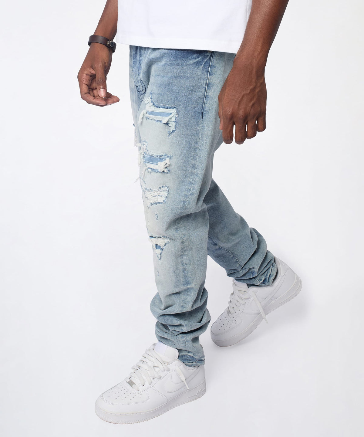 Reason Clothing Exclusive | Cloudbreak Distressed Skinny Jeans - Blue