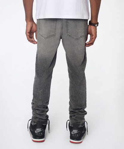 Reason Clothing Customer Favorite | Breakaway Distressed Skinny Jeans - Dark Grey