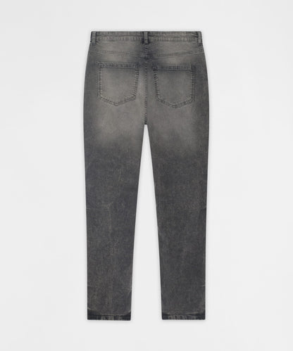 Reason Clothing Customer Favorite | Breakaway Distressed Skinny Jeans - Dark Grey