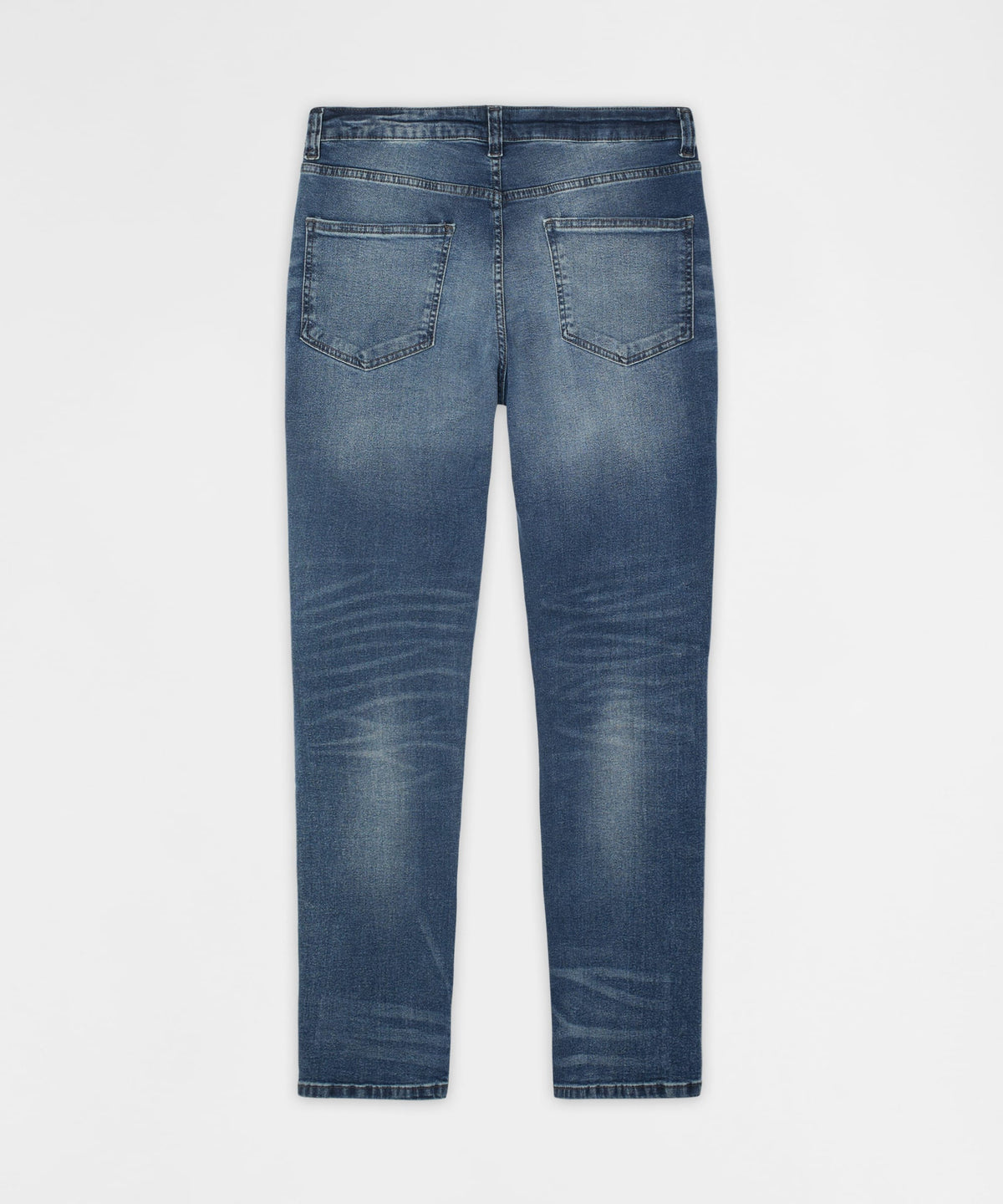 Reason Clothing Best Price | Classic Distressed Skinny Jeans - Medium Indigo