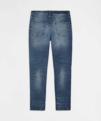 Reason Clothing Best Price | Classic Distressed Skinny Jeans - Medium Indigo