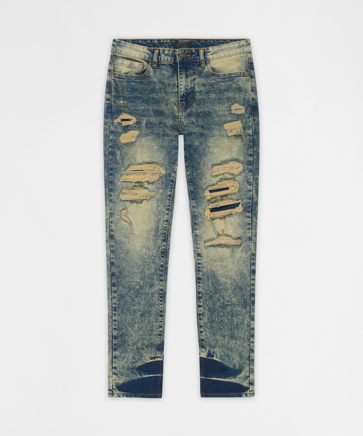 Reason Clothing Discount | Hookey Distressed Skinny Jeans - Light Indigo