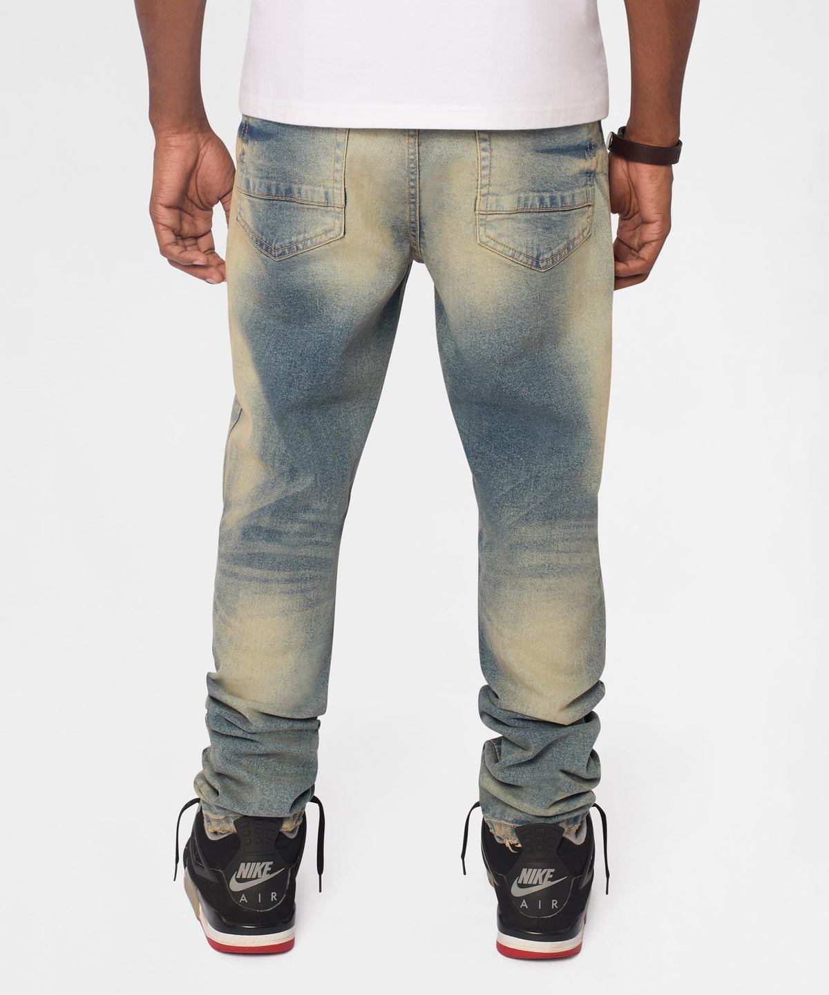 Reason Clothing Discount | Drifter Distressed Skinny Jeans - Medium Indigo