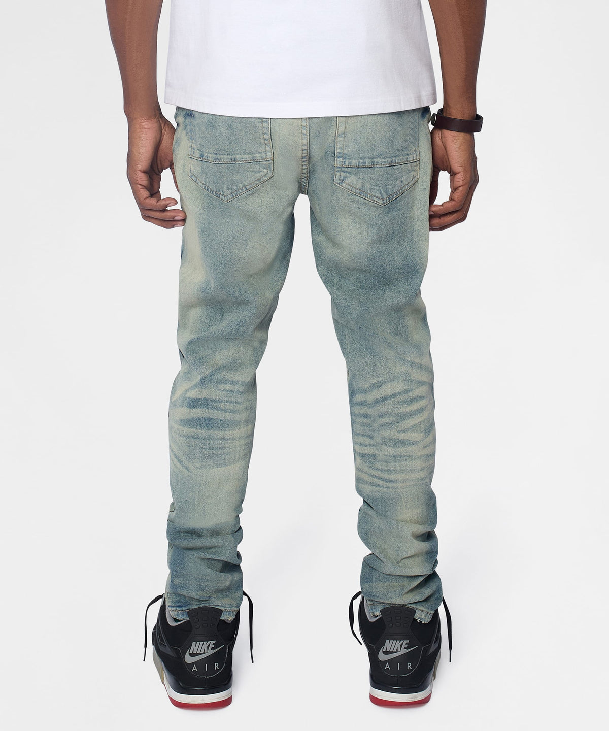 Reason Clothing Discount | Drifter Distressed Skinny Jeans - Medium Indigo