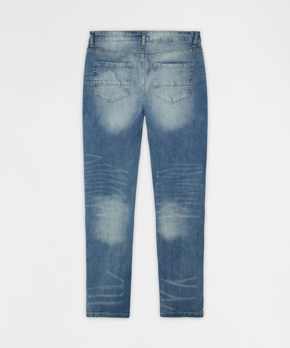 Reason Clothing Customer Favorite | Rebel Distressed Skinny Jeans - Medium Indigo