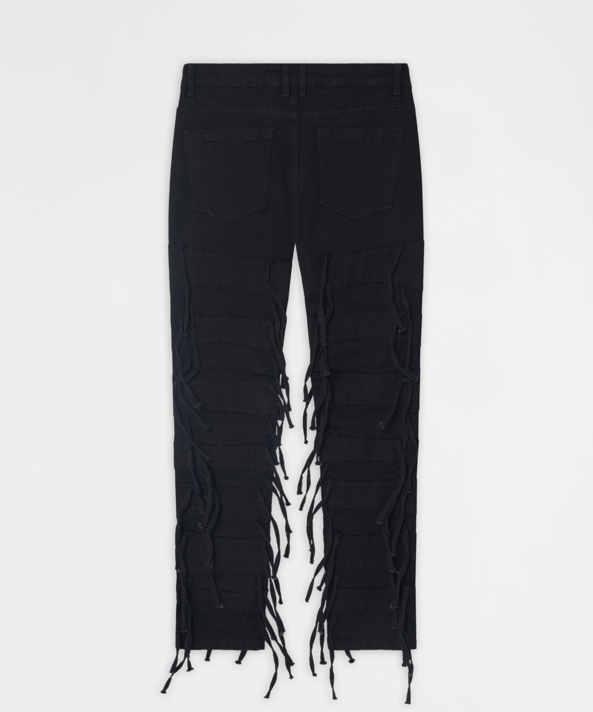 Reason Clothing New | Fringe Skinny Jeans - Black