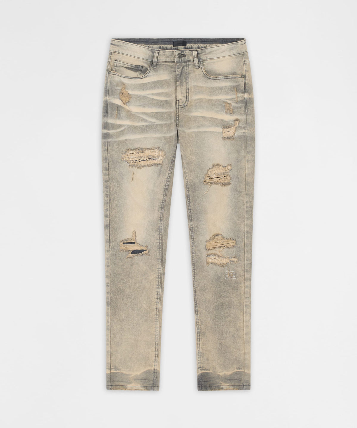 Reason Clothing Best Price | Desert Fade Distressed Skinny Jeans - Grey