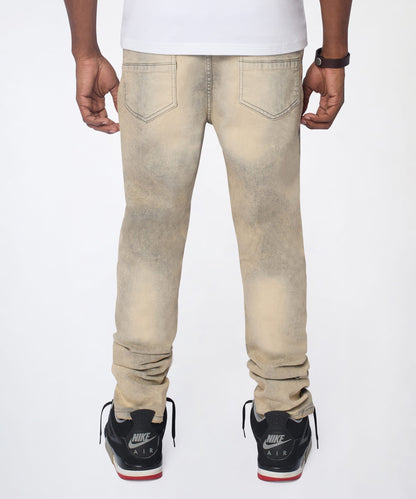 Reason Clothing Best Price | Desert Fade Distressed Skinny Jeans - Grey