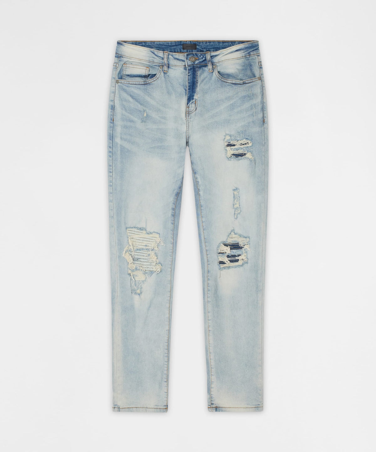 Reason Clothing Hot Sale | Daybreak Distressed Skinny Jeans - Light Indigo