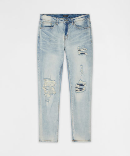 Reason Clothing Hot Sale | Daybreak Distressed Skinny Jeans - Light Indigo