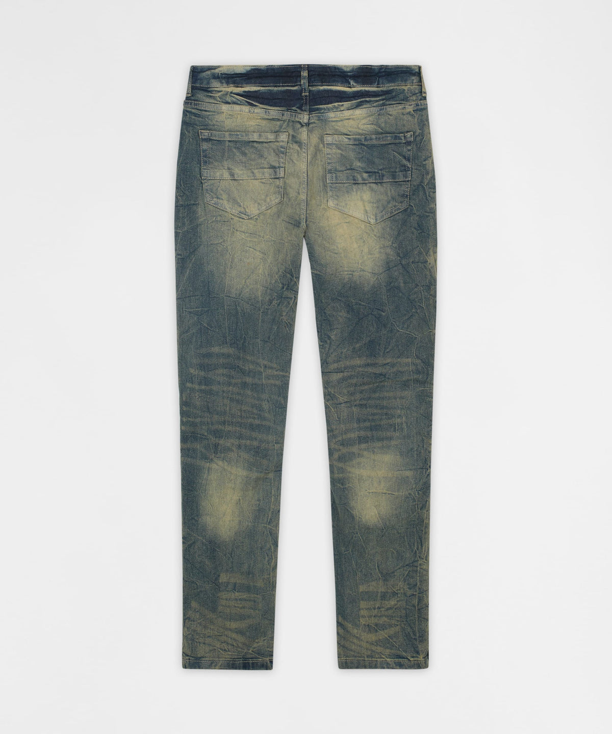 Reason Clothing New | Blasted Distressed Skinny Jeans - Blue
