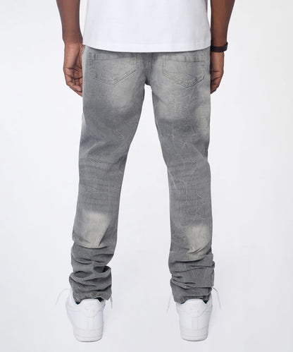 Reason Clothing Value | Ashfall Distressed Skinny Jeans - Grey