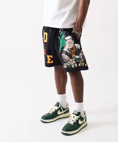 Reason Clothing Deals | Popeye Fleece Short