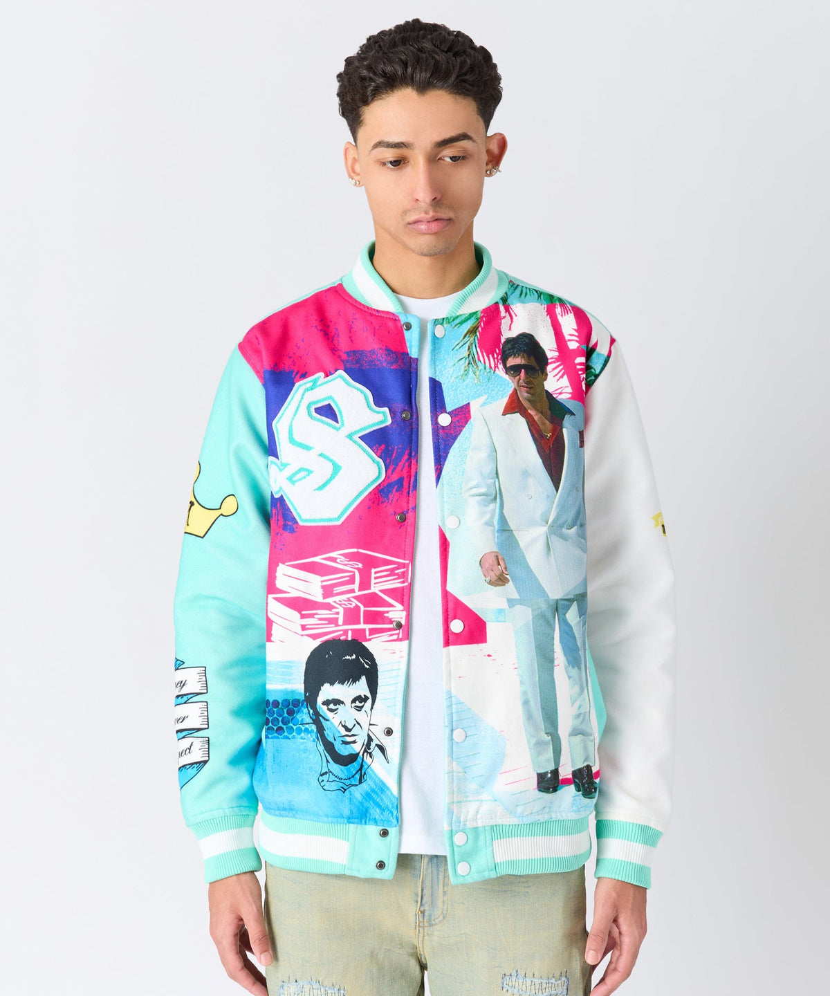 Reason Clothing Discount | Scarface Retro Bomber Jacket